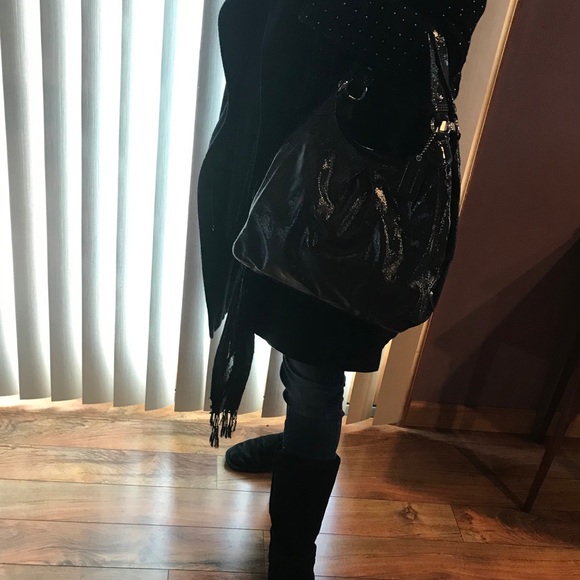 SOLD Coach Madison Graphite Gray Patent Leather - Picture 2 of 8